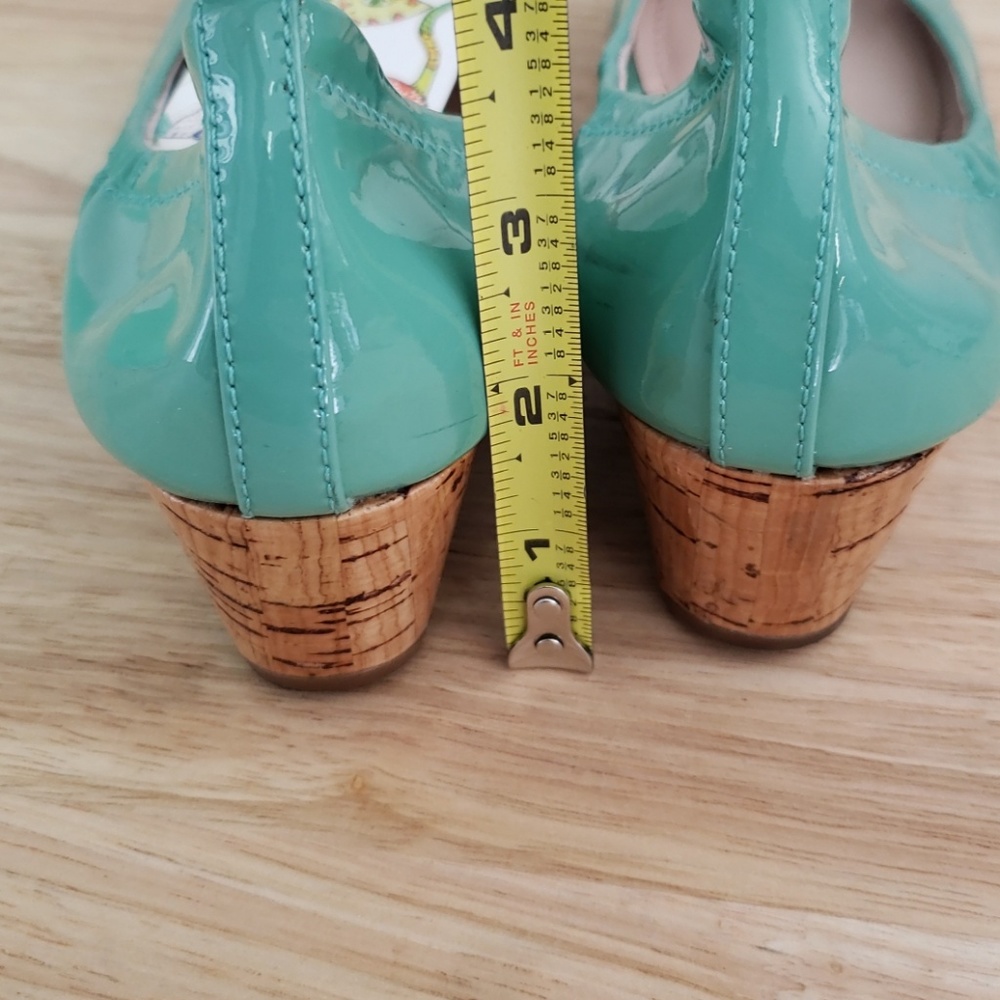 GUC vince camuto SEAFOAM GREEN kitten heels 6m - Picture 3 of 4